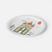 Assiettes En Carton Église orthodoxe minimaliste russe (Angle)