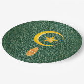 Assiettes En Carton Eid al Fitr Moubarak Ramadan Kareem Moon Star (Angle)