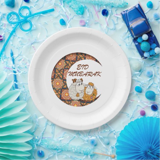 Assiettes En Carton eid aladha moubarak 2023 (Fête)