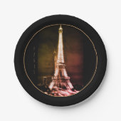 Assiettes En Carton Eiffel Tower & Surreal Paris Art /love France BV (Devant)