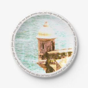 Assiettes En Carton El Morro : Viejo San Juan, Porto Rico Thème de la