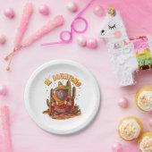 Assiettes En Carton El Squatcho Bigfoot avec Maraca, Sombrero et Ponc (Fête)