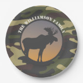 Assiettes En Carton Élan et Camo (Devant)