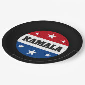 Assiettes En Carton Élection de Kamala Harris 2024 V (Angle)