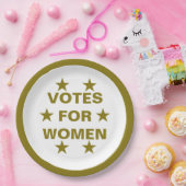 Assiettes En Carton Élections pour les femmes suffrage (Fête)