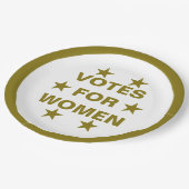 Assiettes En Carton Élections pour les femmes suffrage (Angle)