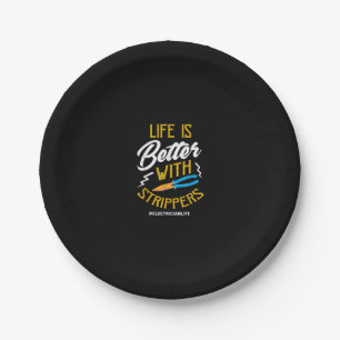 Assiettes En Carton Electrician Shirt Electrician Life Joke Electricia
