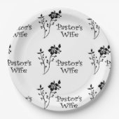 Assiettes En Carton Élégance de la femme pastorale (Devant)