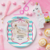 Assiettes En Carton Élégance estivale Plage et Vagues Baby Shower (Fête)