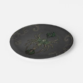 Assiettes En Carton Élégance mécanique, l'araignée dans le noir. (Angle)