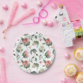 Assiettes En Carton Élégance Rustique Fête de Mariage Rose Pâle (Fête)