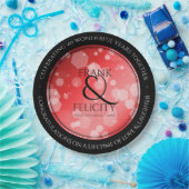 Assiettes En Carton Élégant 40ème 80ème anniversaire de Ruby Mariage (Fête)