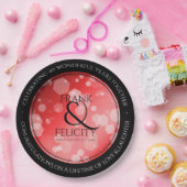 Assiettes En Carton Élégant 40ème 80ème anniversaire de Ruby Mariage (Fête)