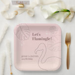Assiettes En Carton Élégant Abstrait Lets Flamingle<br><div class="desc">Plaques Flamingle Paper Party - Présentez nos assiettes de papier Flamant rose modernes, abstraites et élégantes, la façon idéale de rendre vos invités enthousiastes pour la célébration à venir. Avec son design branché et attrayant, dispose d'une palette de couleurs épurée et minimaliste de rose doux et marron.Les mots "Flamingle" sont...</div>