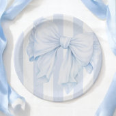 Assiettes En Carton Élégant Baby shower de garçon de la cou bleue