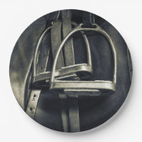 Élégant bâton d'argent sur selle d'équitation angl