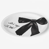 Assiettes En Carton Elegant Black Bow 30th Birthday Paper Plates (Angle)