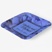 Assiettes En Carton Elégant Blue periwinkle élégant floral hydrangeas (Angulaire)