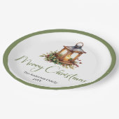 Assiettes En Carton Elegant Bohemian Rustic Christmas Lantern Plates (Angle)