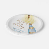 Assiettes En Carton Élégant Brunch et Bubbly Shower de Mariée (Angle)