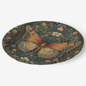 Assiettes En Carton Élégant buho rétro papillon botanique verdure (Angle)