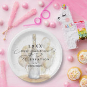 Assiettes En Carton Elegant Champagne and Balloons New Year's Eve (Fête)