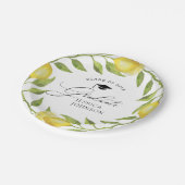 Assiettes En Carton Élégant citron vert chic fête de graduation (Angle)
