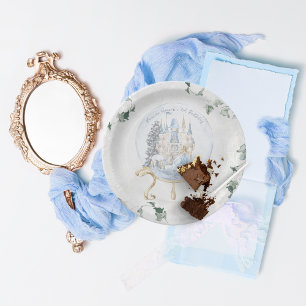 Assiettes En Carton Élégant conte de fées   Princesse d'hiver