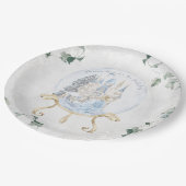 Assiettes En Carton Élégant conte de fées | Princesse d'hiver (Angle)