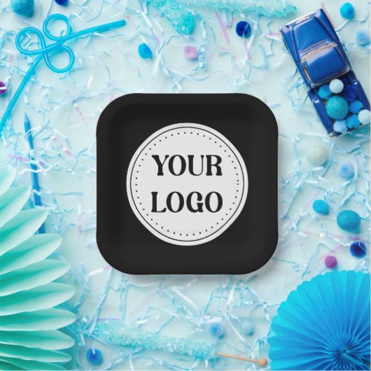 Assiettes En Carton Élégant, contemporain, poli et personnalisable. (Fête)