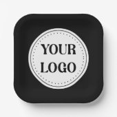 Assiettes En Carton Élégant, contemporain, poli et personnalisable. (Recto)