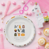 Assiettes En Carton Élégant Cute Chaleureux Confortable Mariage d'auto (Fête)