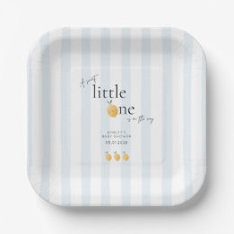 Assiettes En Carton Elegant Cute Lemon Citrus Baby Shower