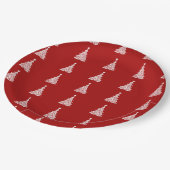 Assiettes En Carton Élégant Décor de Noël Arbre (Angle)