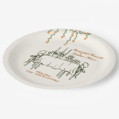 Assiettes En Carton Élégant Dîner d'action de grâces automne (Angle)