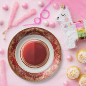 Assiettes En Carton Élégant dîner de Noël victorien (Fête)