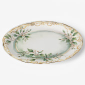 Assiettes En Carton Élégant Dîner De Vacances (Angle)