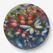 Assiettes En Carton Elegant Dragonflies (Devant)