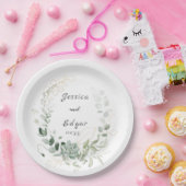 Assiettes En Carton  elegant eucalyptus (Fête)