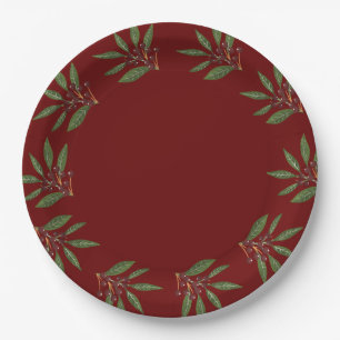 Assiettes En Carton élégant festif hiver Noël vacances