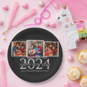 Assiettes En Carton Elégant Feu d'artifice moderne Joyeux Nouvel An Tr (Fête)