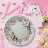 Assiettes En Carton Élégant fleur sauvage Floral Pattern mariage d'été (Fête)