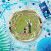 Assiettes En Carton Elégant Funny Butler Anniversaire (Fête)