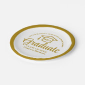 Assiettes En Carton Elégant Gold Business School MBA (Angle)