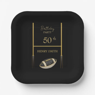 Assiettes En Carton Elegant Luxury Party Plate for Men