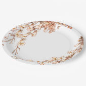 Assiettes En Carton Elégant Mariage de Fête des mariées de verdure fle (Angle)