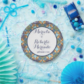 Assiettes En Carton Élégant Mariage Floral Mexicain Talavera (Fête)