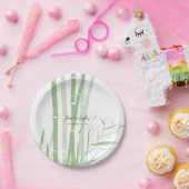 Assiettes En Carton Élégant Mariage oriental en bambou (Fête)