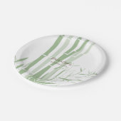 Assiettes En Carton Élégant Mariage oriental en bambou (Angle)
