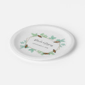 Assiettes En Carton Élégant Mariage papillon Monarque (Angle)